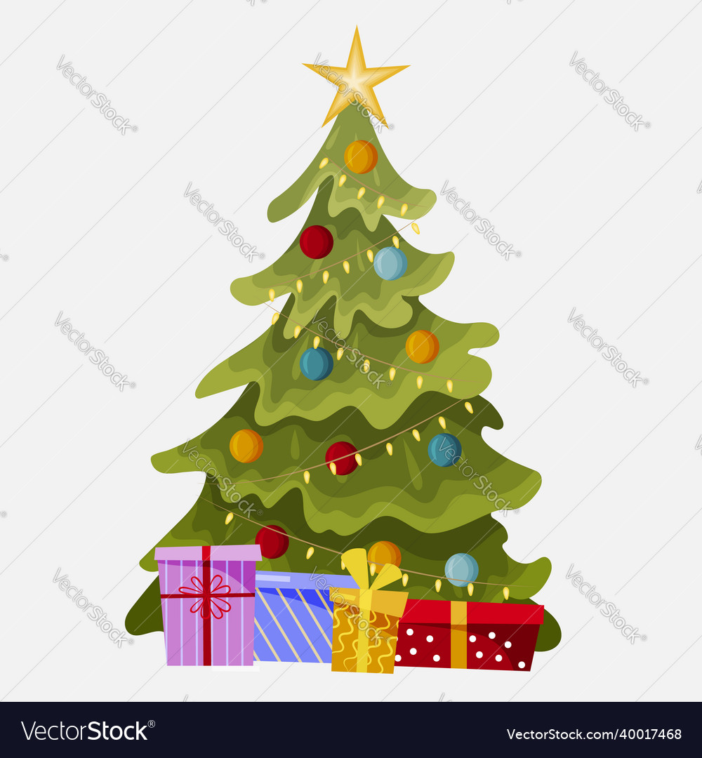 Christmas tree Royalty Free Vector Image - VectorStock