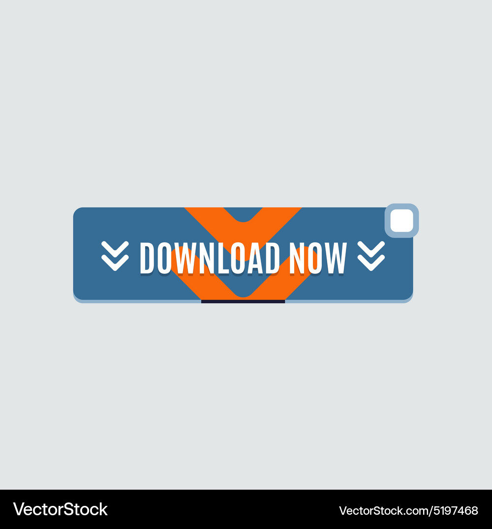 Colorful download web button modern flat design Vector Image