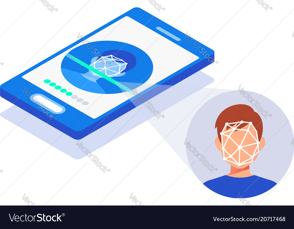 Facial recognition system concept