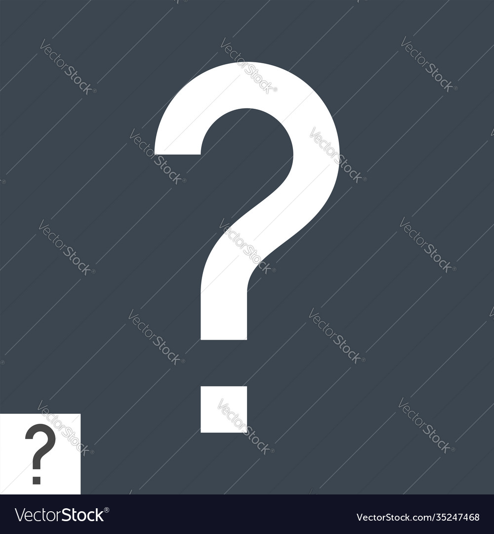 Frage mark Dünne Linie Symbol