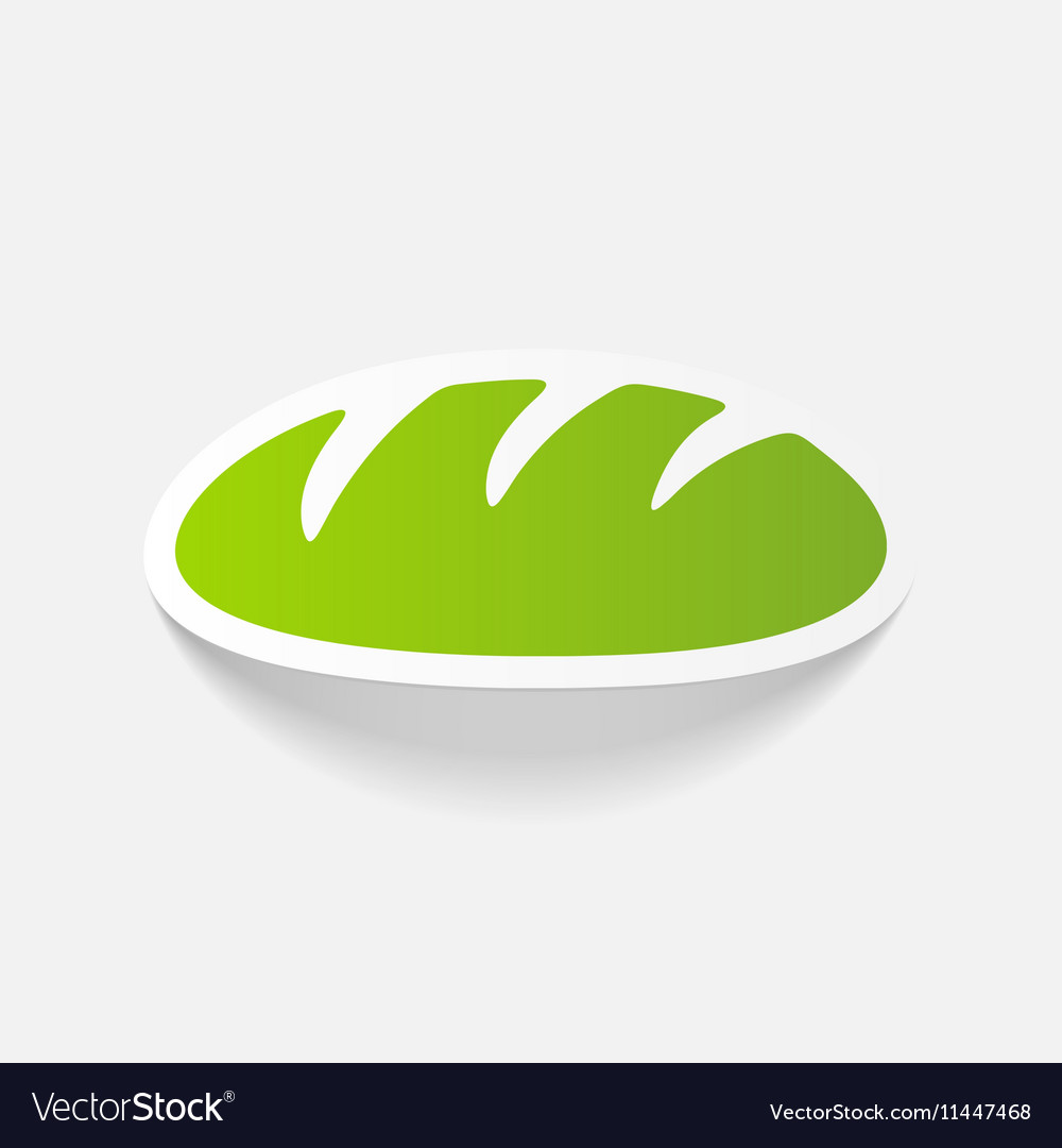 Realistic design element bread