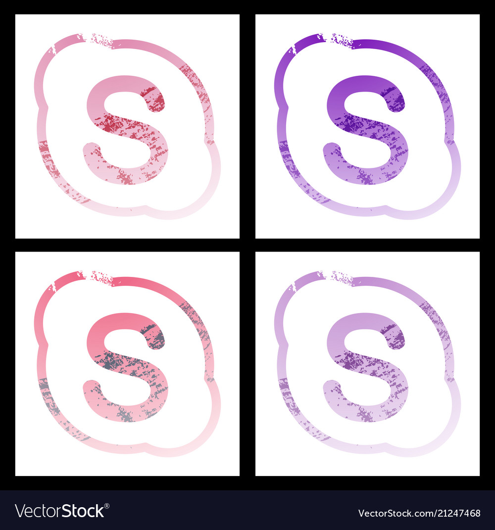 Set of social networking icons web design flat vector image Set of social networking icons web design flat