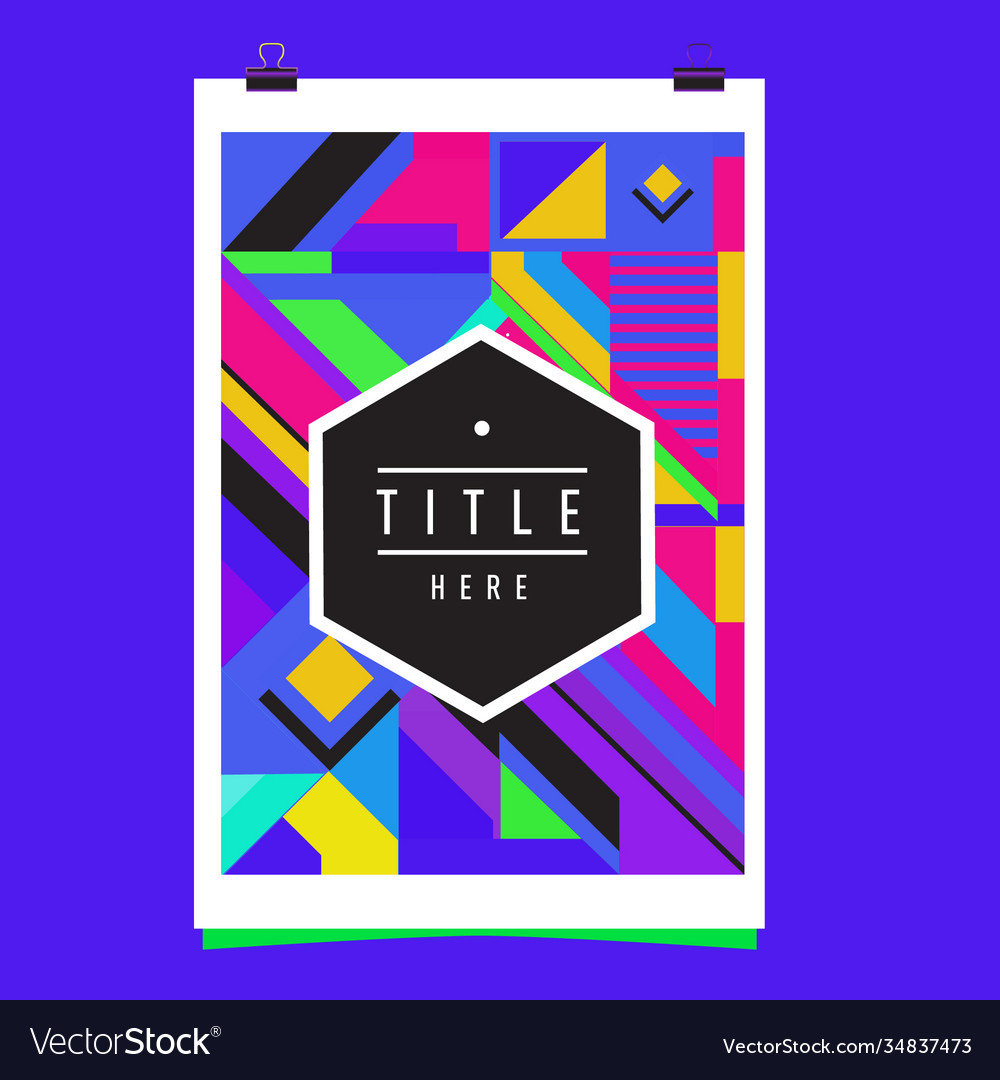 Abstract colorful geometric pattern background Vector Image Abstract colorful geometric pattern background