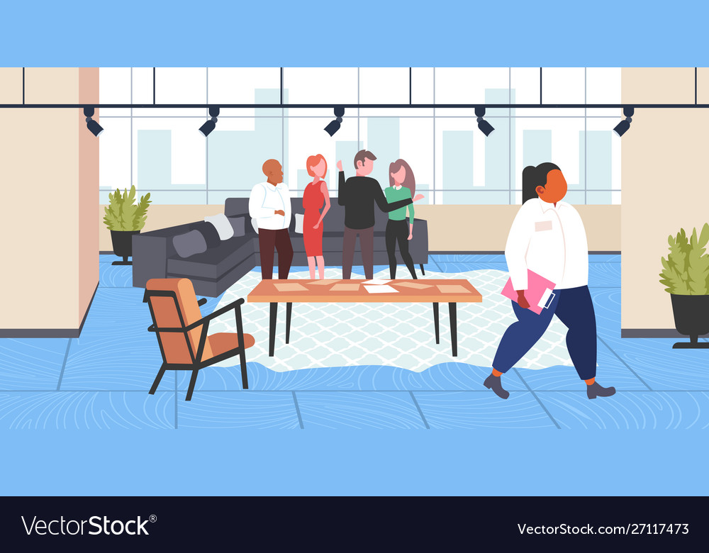 Fat obese colleague being bullied other Royalty Free Vector