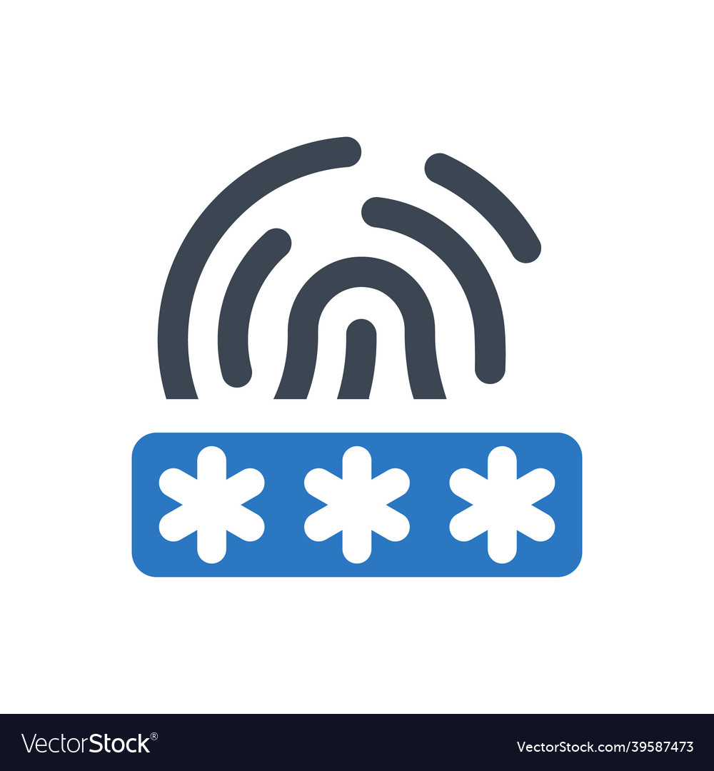 Fingerprint password icon