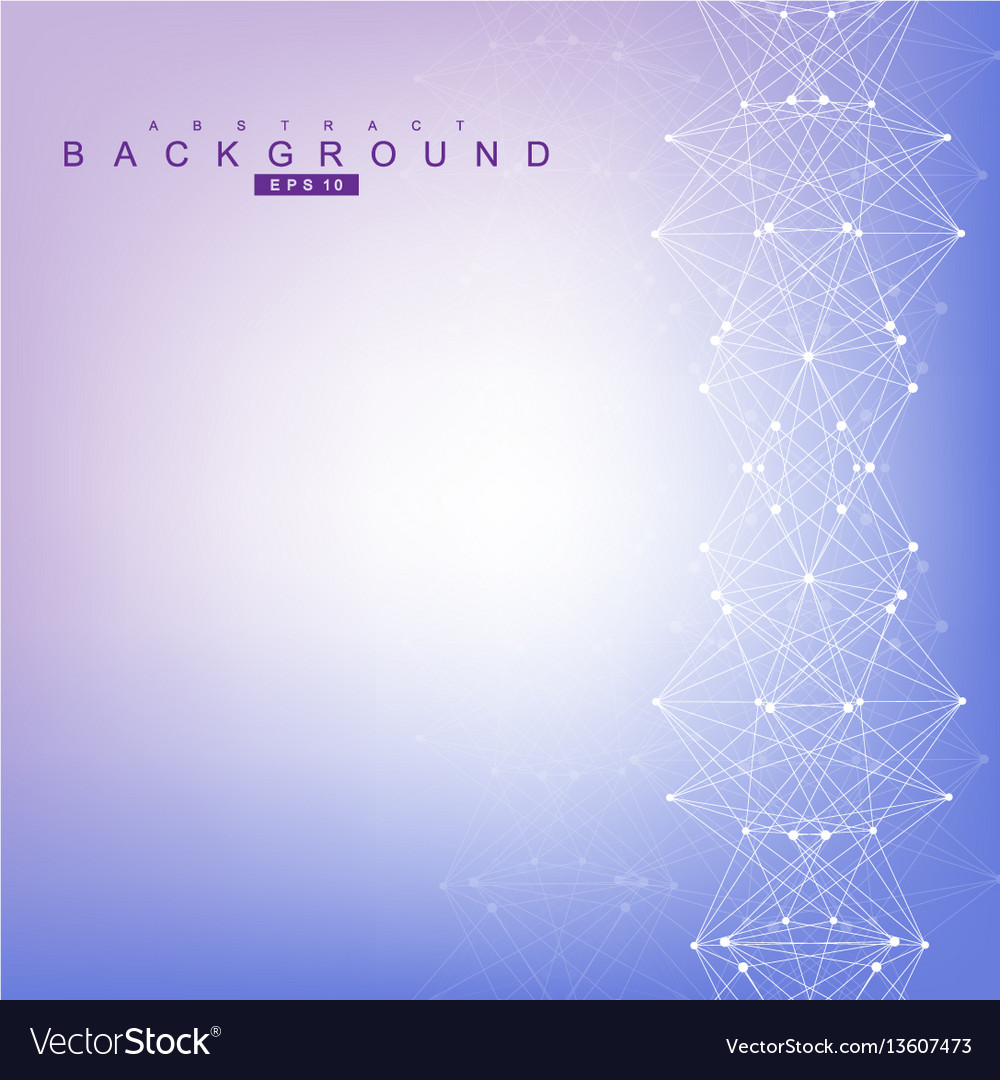 Geometric abstract background with connected line vector image Geometric abstract background with connected line