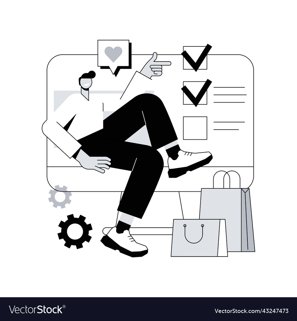 My orders list abstract concept Royalty Free Vector Image