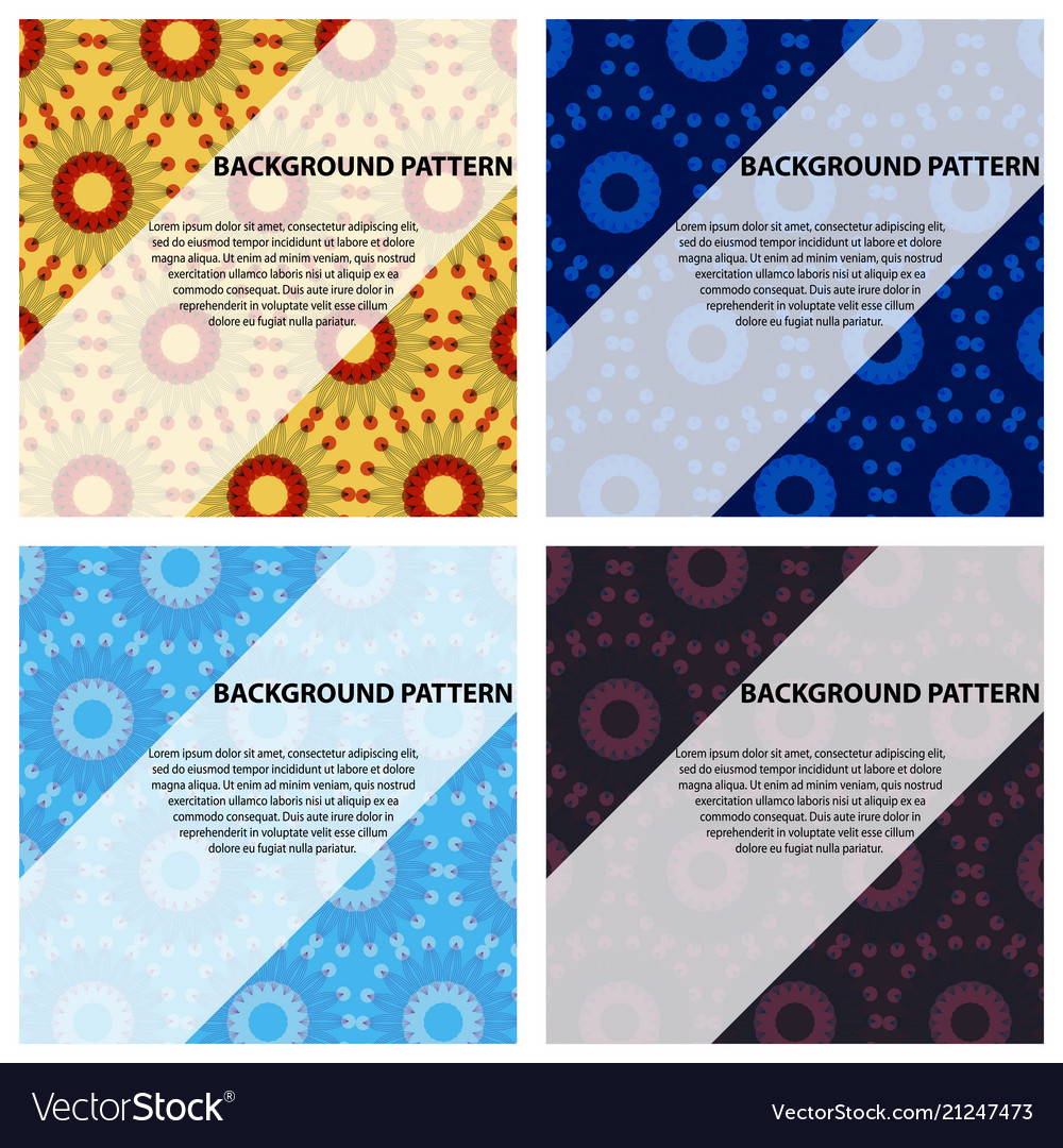 Set of abstract geometric pattern Vector Image Set of abstract geometric pattern