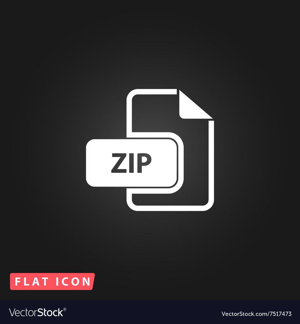 Zip archive file extension icon