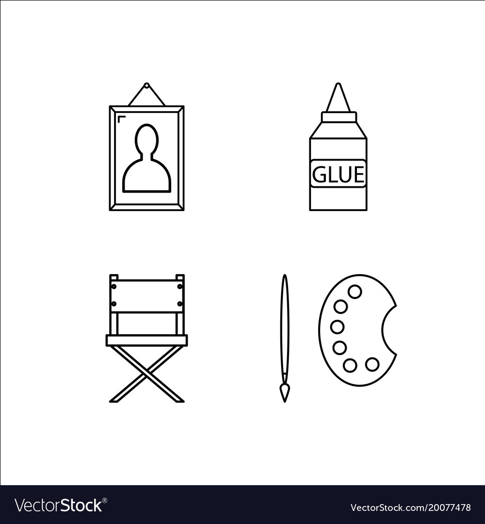 Design und Studio einfache lineare Icon-Setsimple