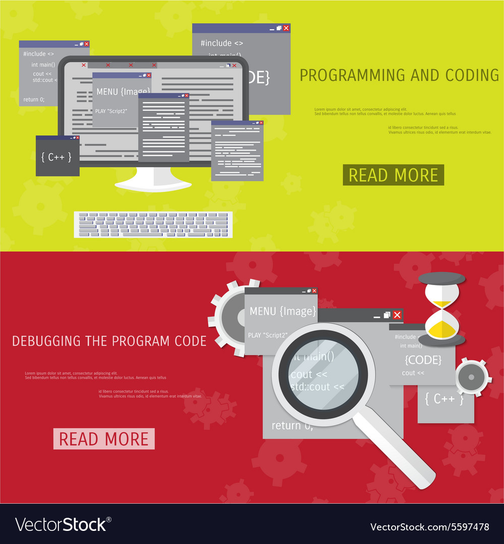 Flat concept of programming and coding