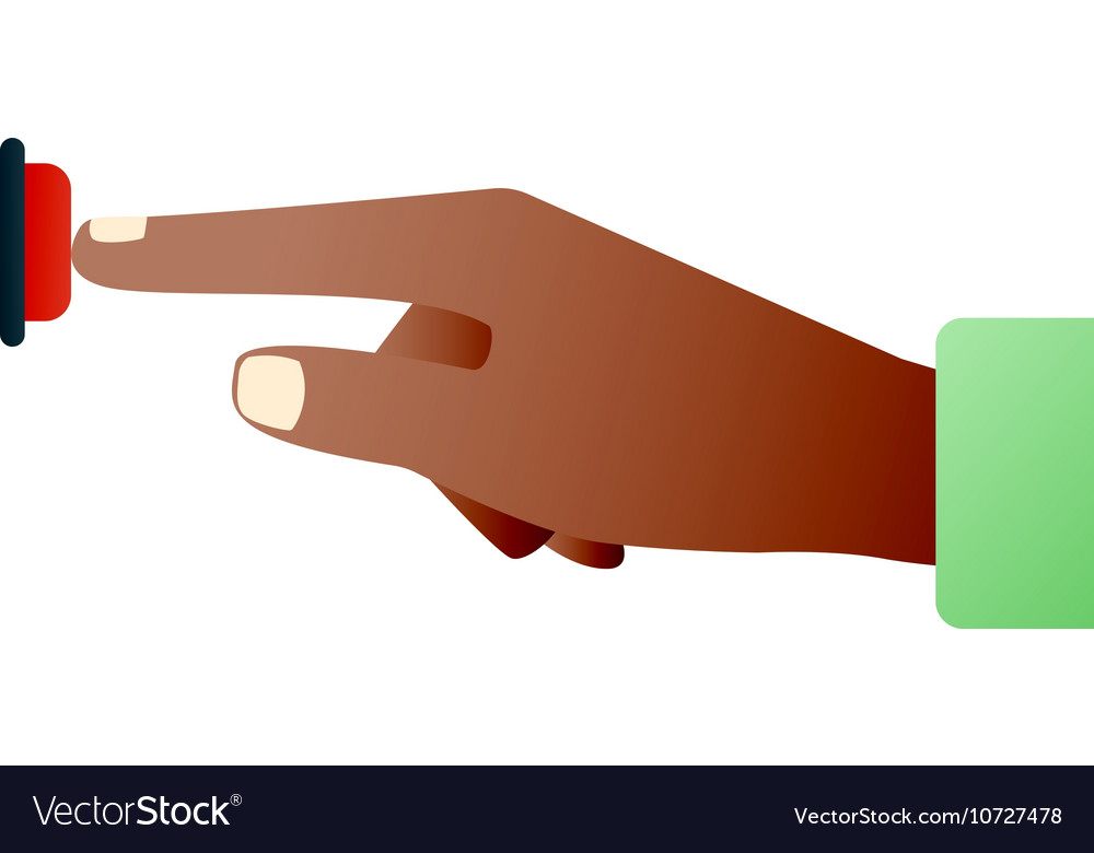 Hands push buttons