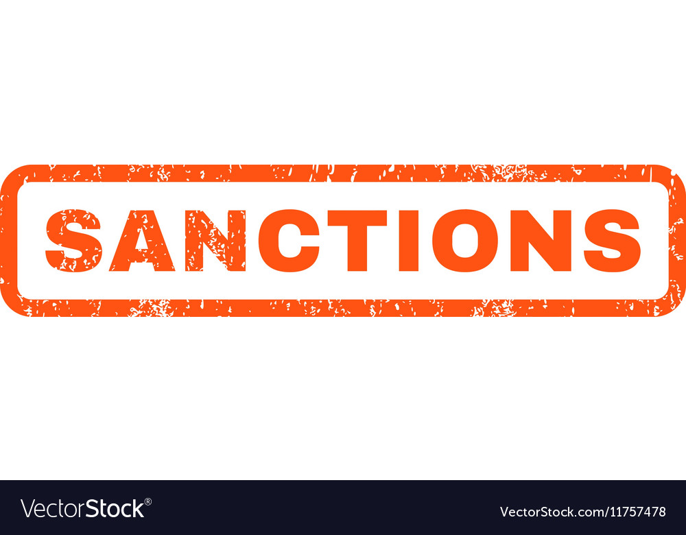 Sanctions Rubber Stamp Royalty Free Vector Image