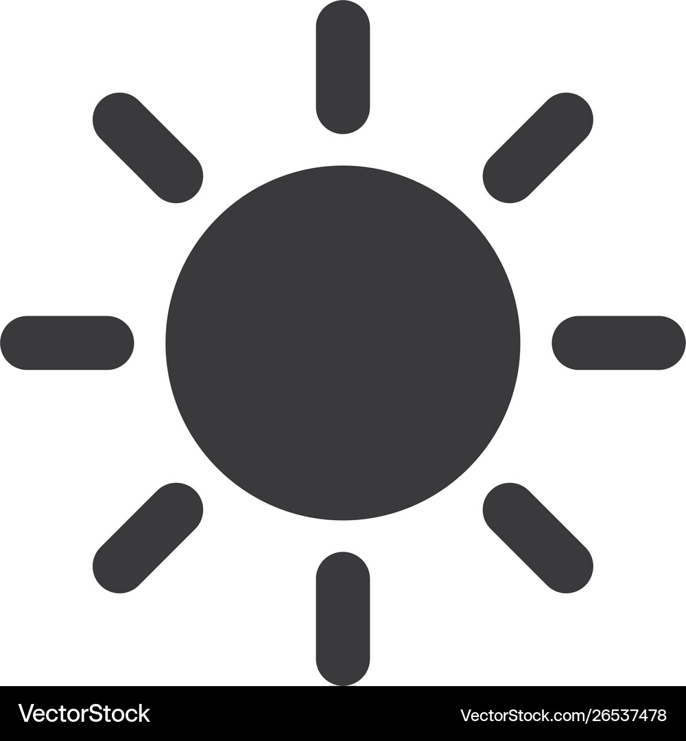 Sun icon Royalty Free Vector Image - VectorStock