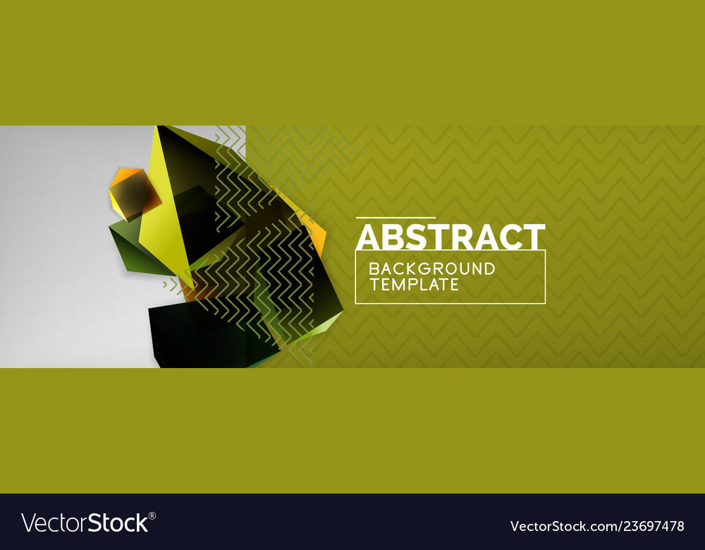Triangular 3d geometric shapes composition vector image Triangular 3d geometric shapes composition