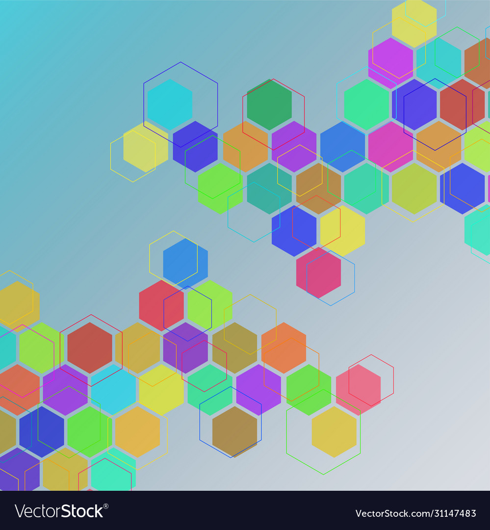 Abstract geometric background with colorful Vector Image