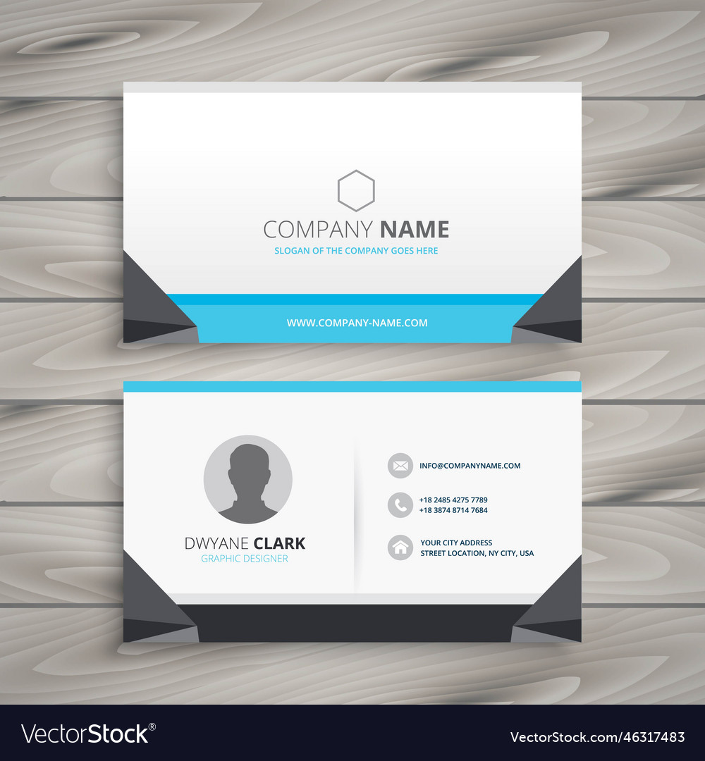 Abstract modern business card design template Vector Image