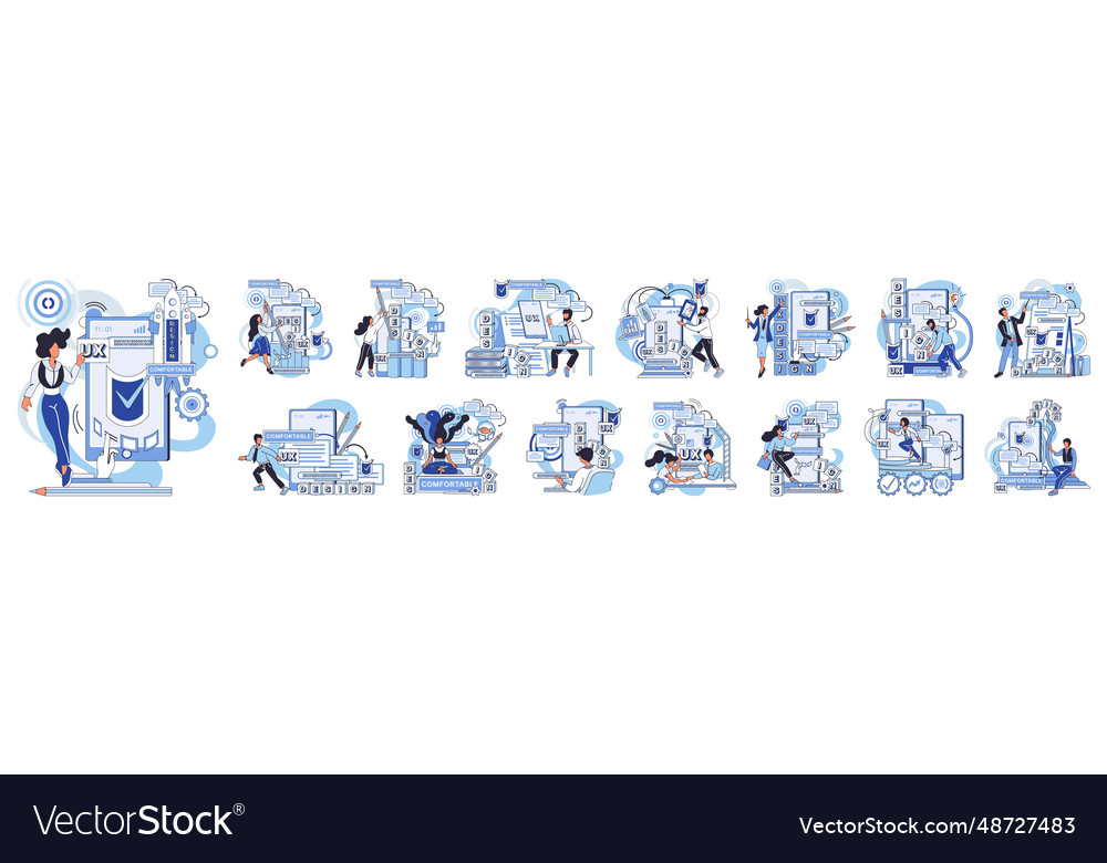 Application testing metaphor app test vector image Application testing metaphor app test