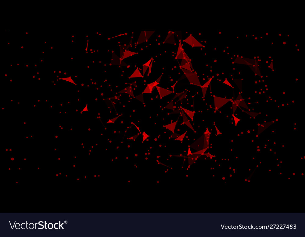 Explosion triangles data stream cloud chaos design
