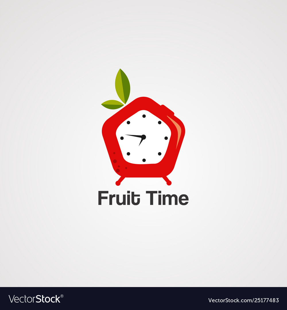 Symbolelement und Template für das Logo der Fruchtzeit