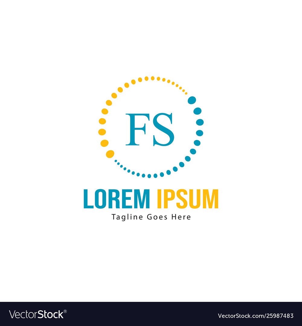 FS Initial Logo Template – Modern & Minimalist