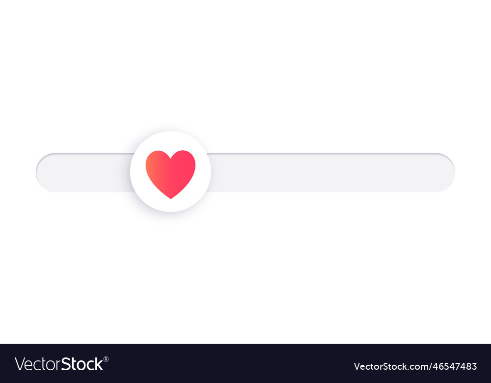 Love progress bar Royalty Free Vector Image - VectorStock