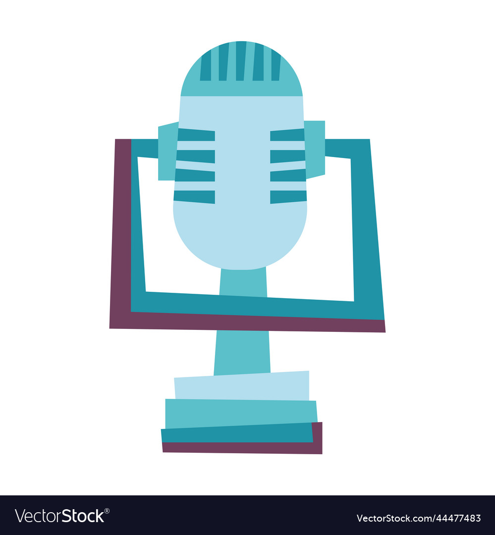 Microphone sound device Royalty Free Vector Image