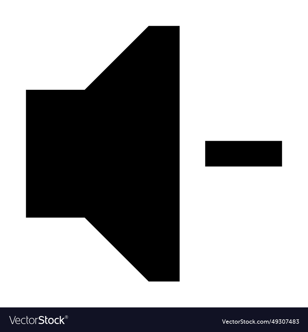 Volume down icon suitable for website ui design vector image Volume down icon suitable for website ui design