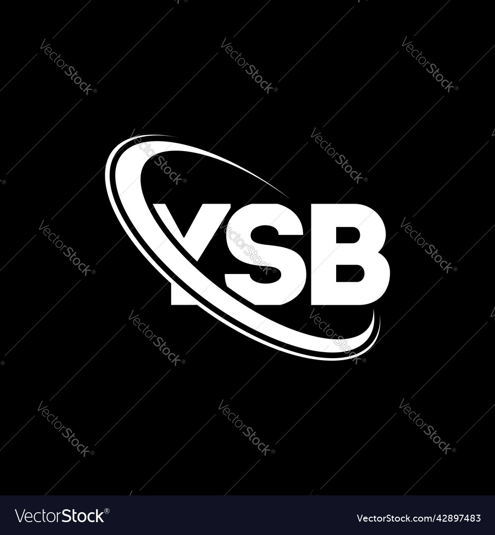 Ysb logo letter design Royalty Free Vector Image