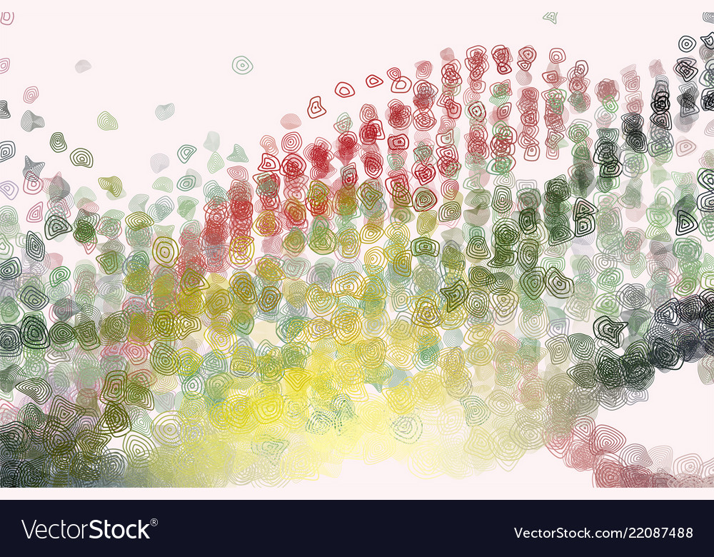 Color abstract rounded shapes geometric pattern