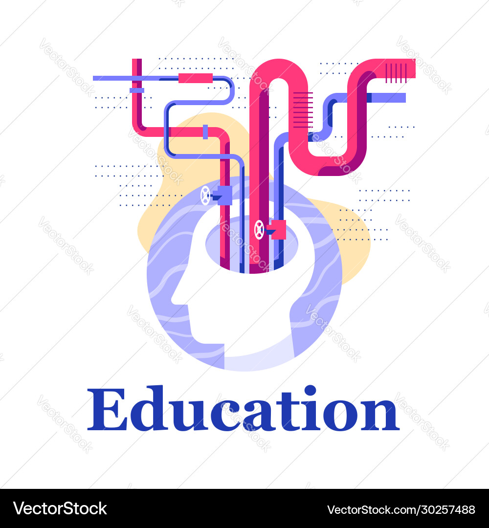 Creative thinking concept intellect Royalty Free Vector