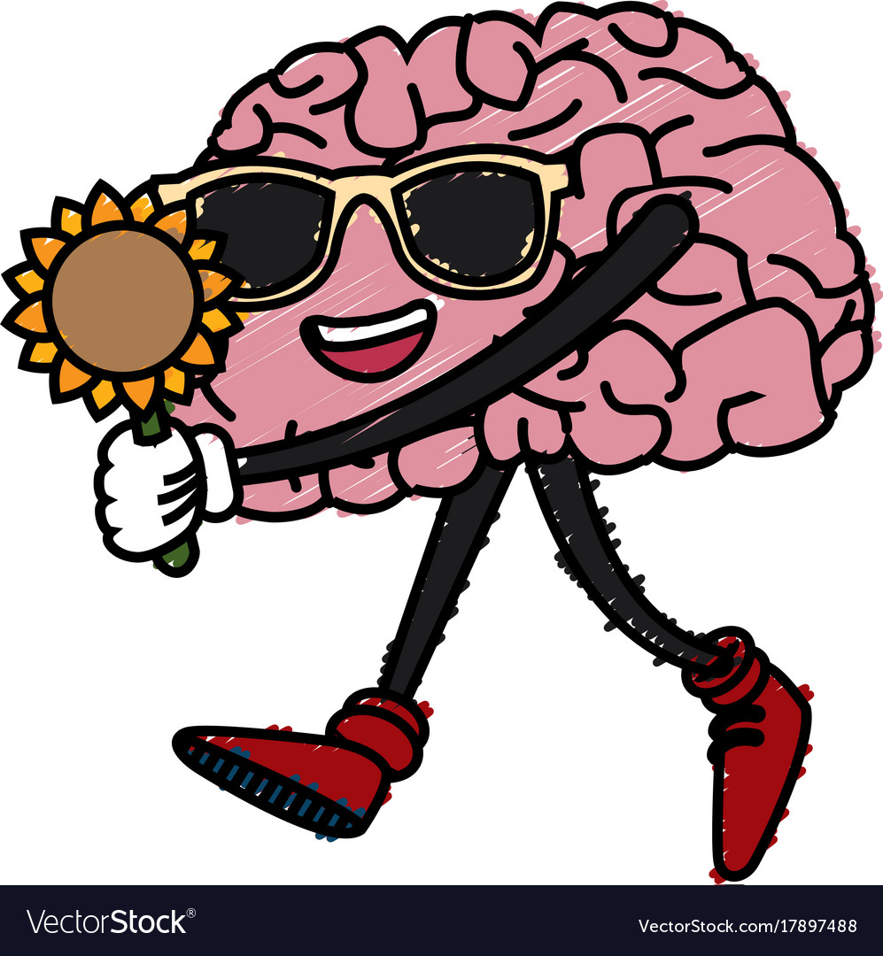 Cute brain cartoon Royalty Free Vector Image - VectorStock Cute brain cartoon Royalty Free Vector Image - VectorStock
