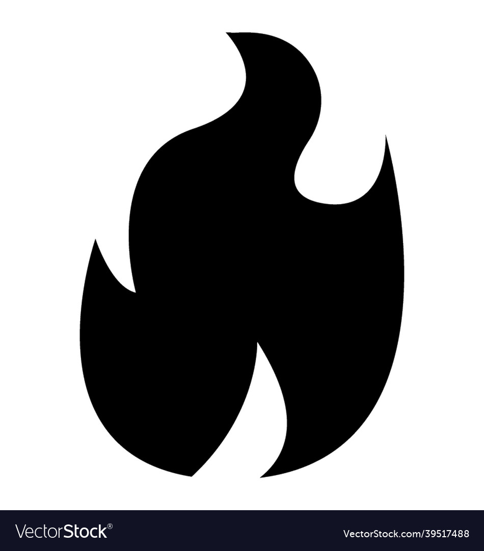 Fire flame Royalty Free Vector Image - VectorStock