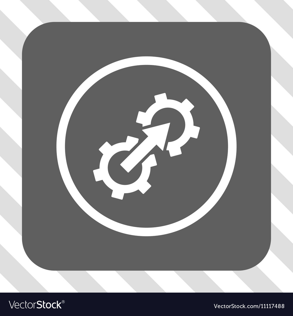 Gear integration rounded square button