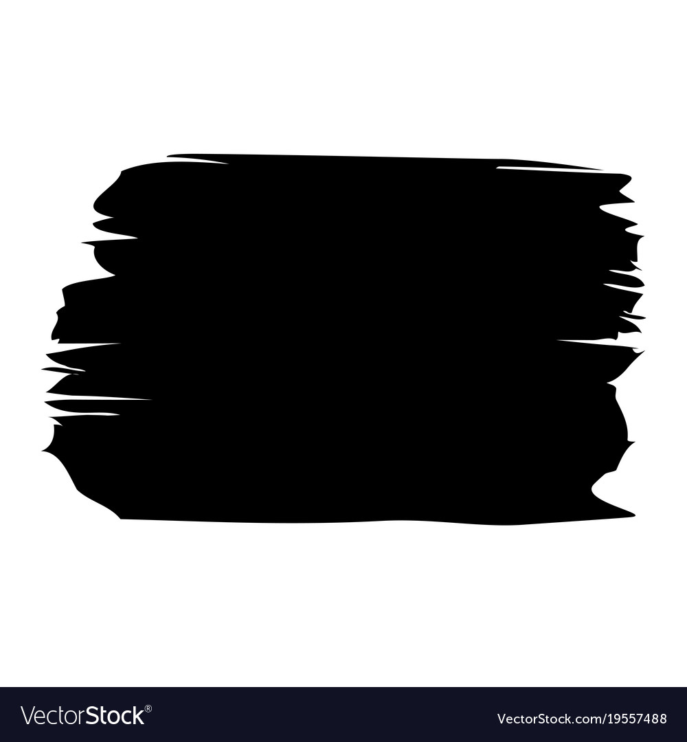 black paint brush rectangle png