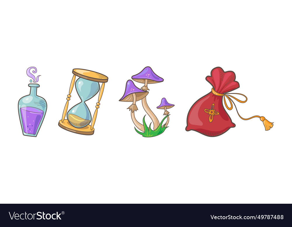 Magisches Objekt und Element mit Trankglas Vector Image Magisches Objekt und Element mit Trankglas