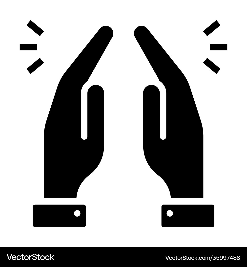 Praying hands Royalty Free Vector Image - VectorStock