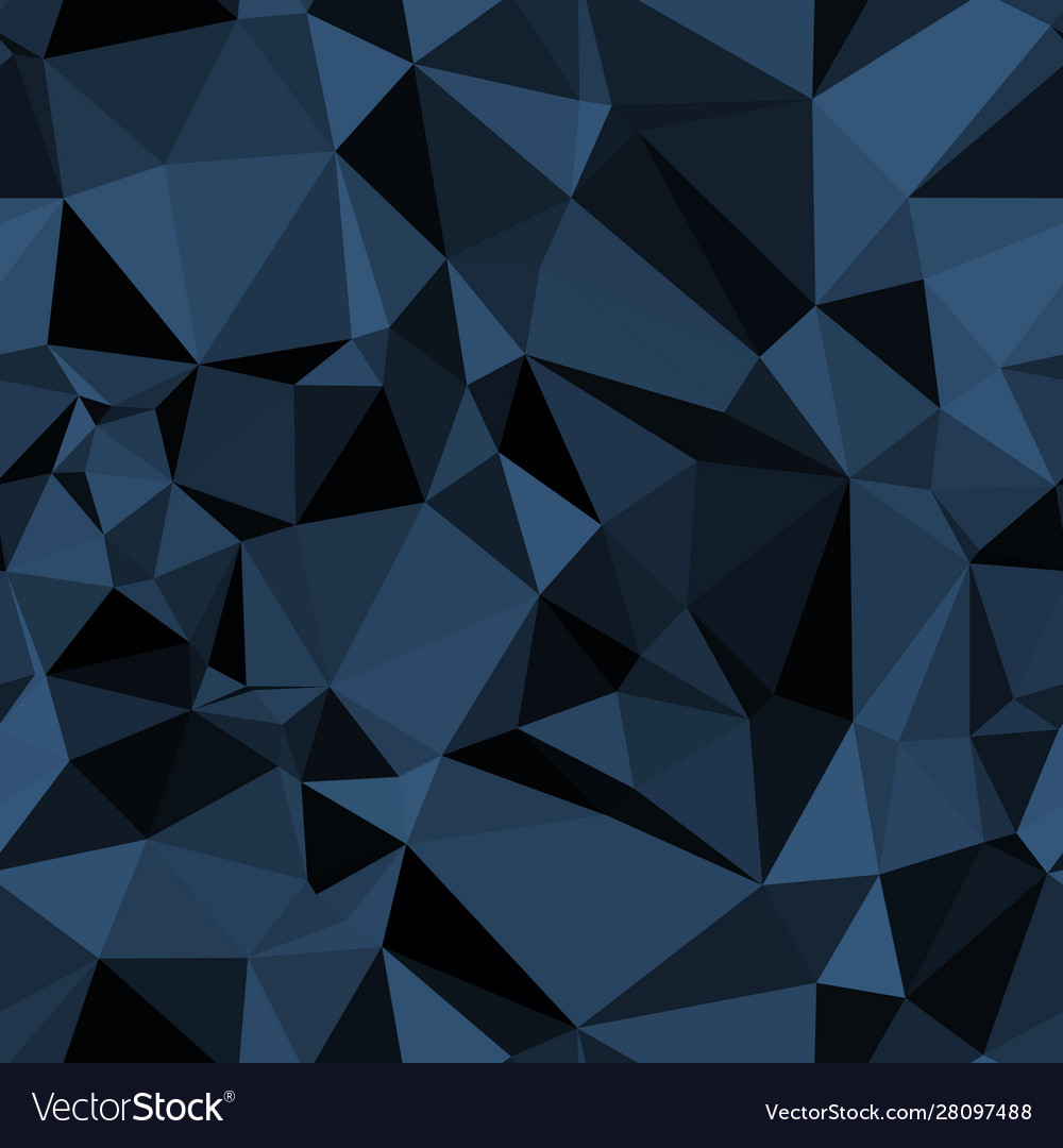 Random seamless blue triangle pattern tile mess Vector Image