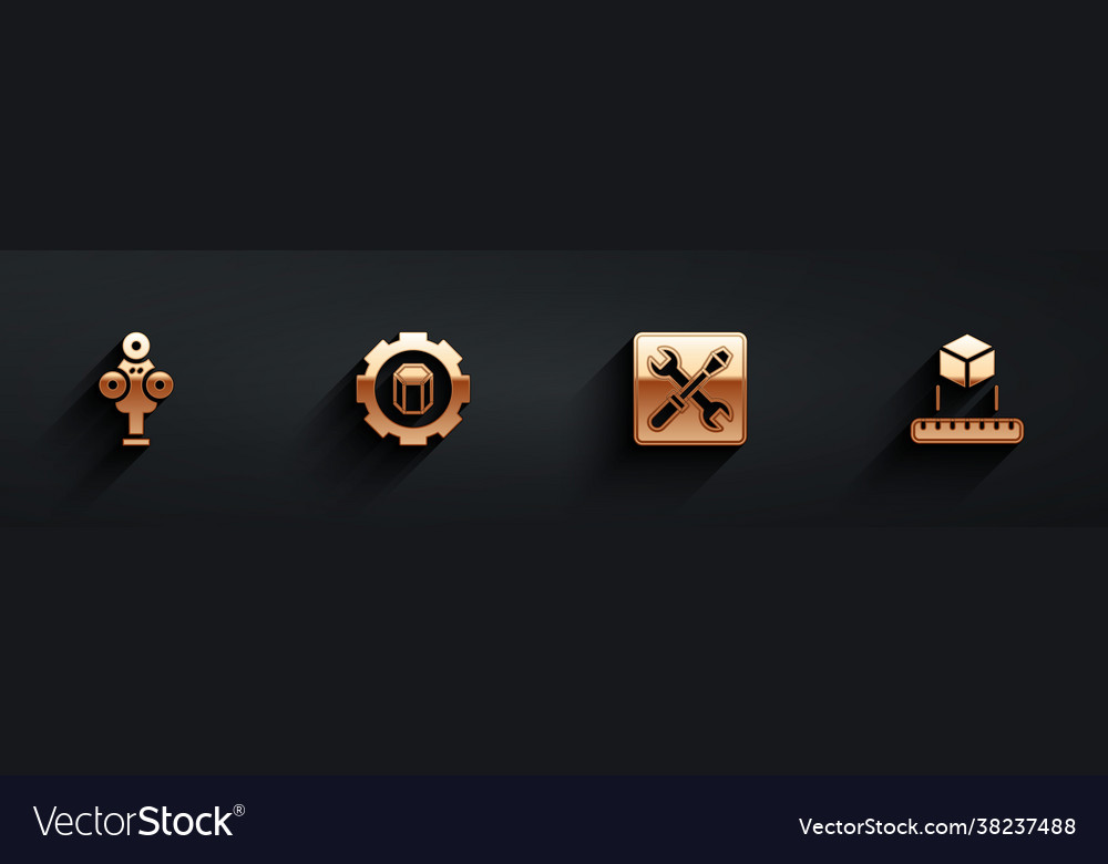 Set 3d scanner printer setting and isometric vector image Set 3d scanner printer setting and isometric