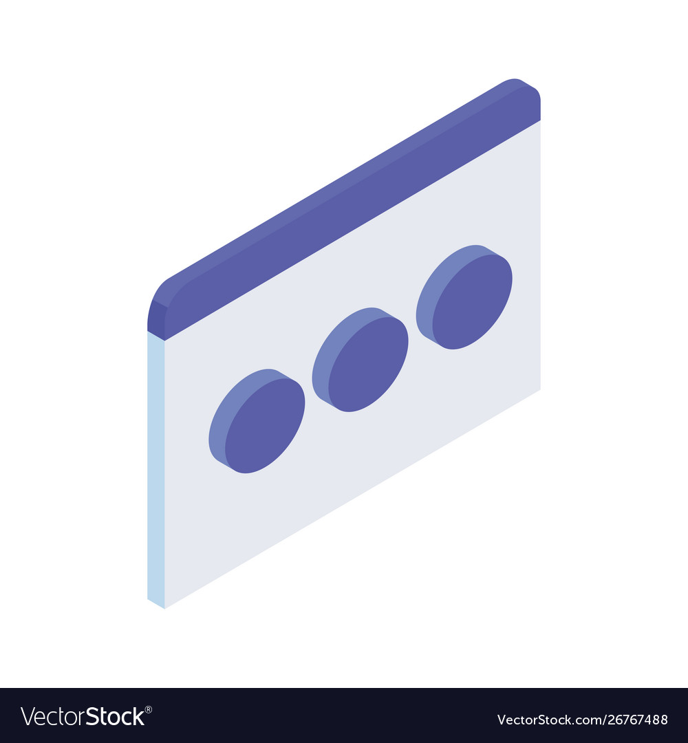 Speech bubble in 3d on white background Vector Image Speech bubble in 3d on white background