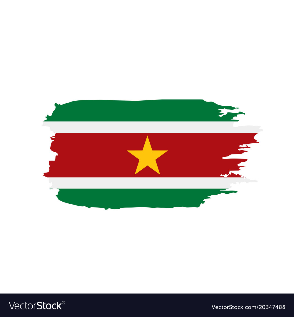 Suriname flag Royalty Free Vector Image - VectorStock