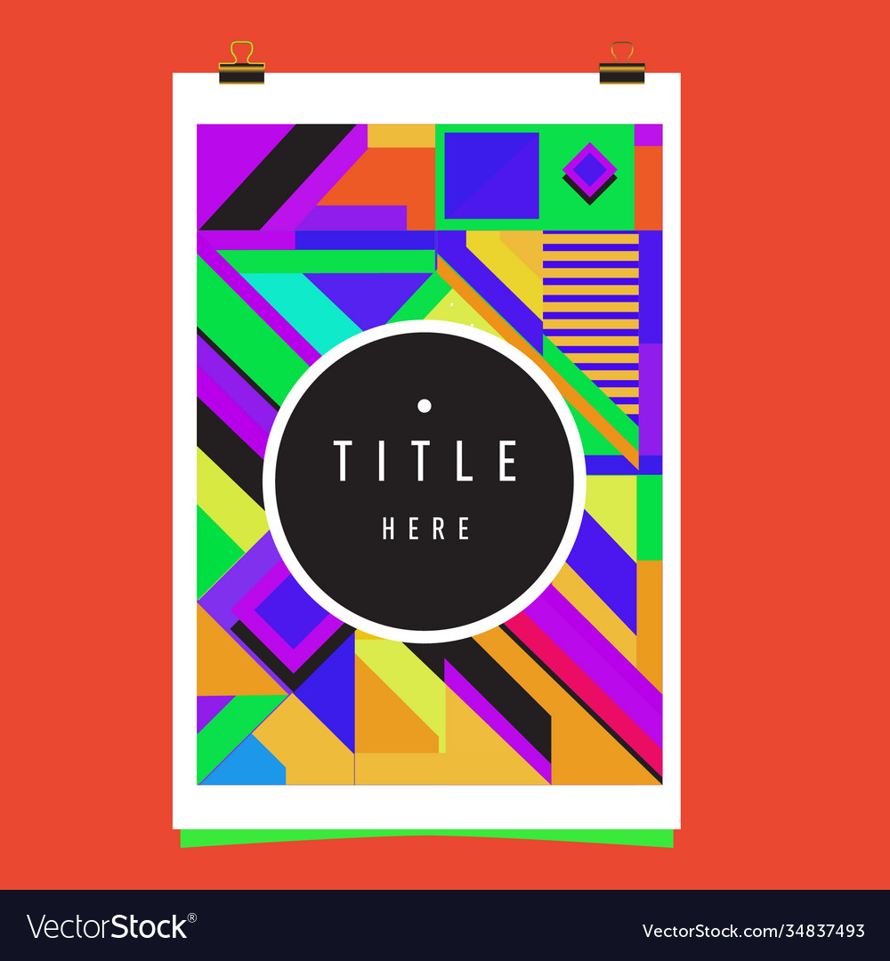 Abstract colorful geometric pattern background