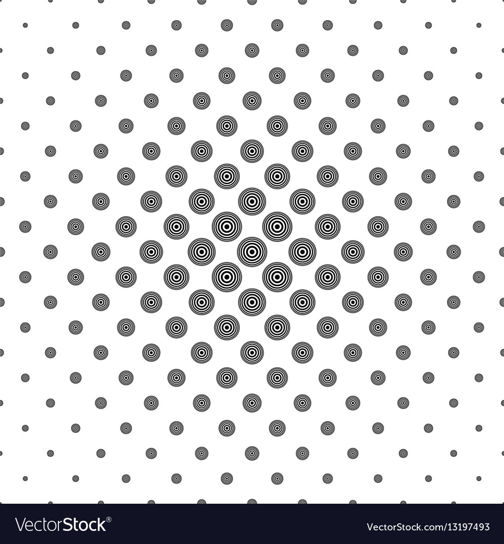 Abstract monochrome concentric circle pattern