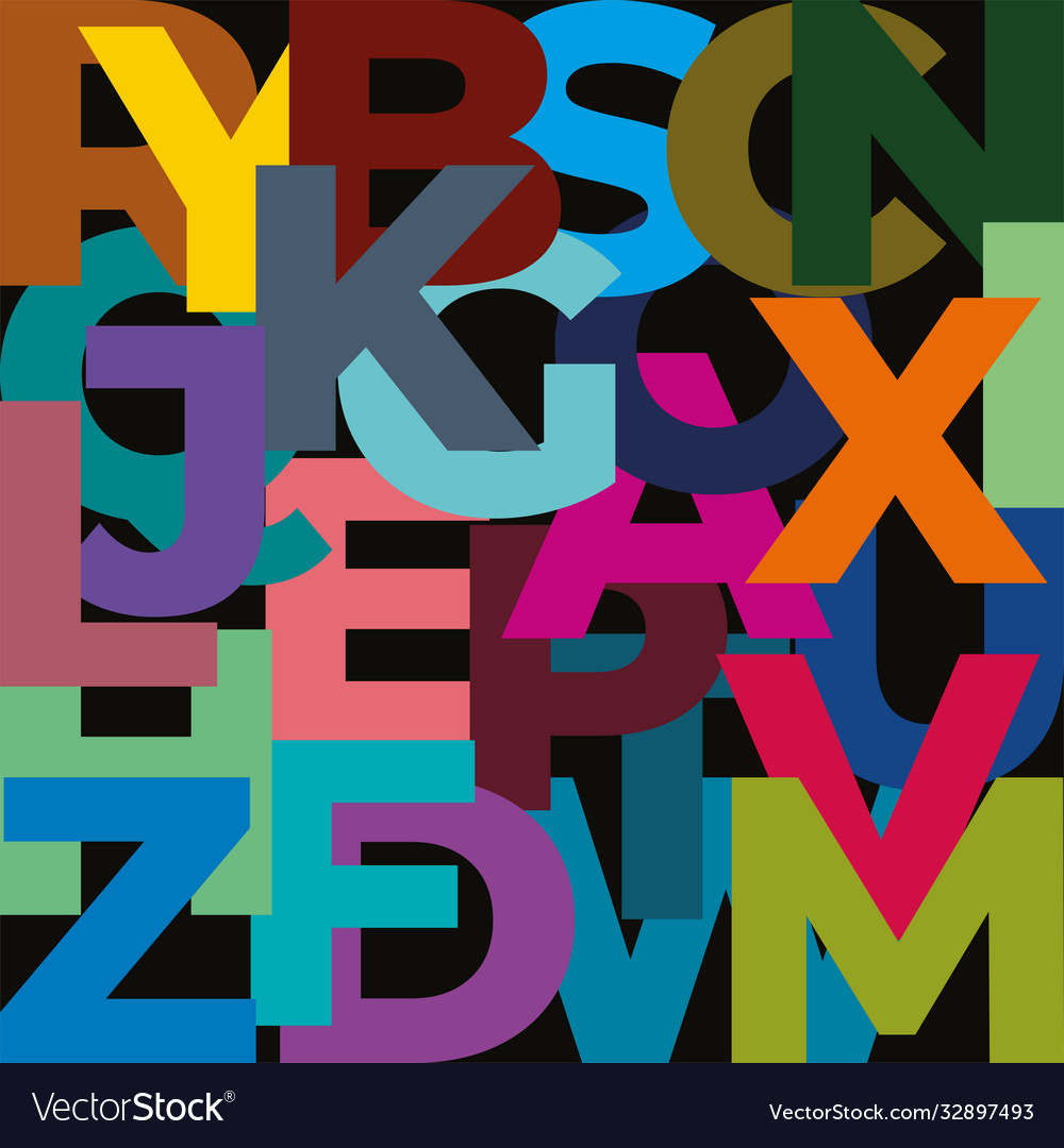 Background or pattern letters