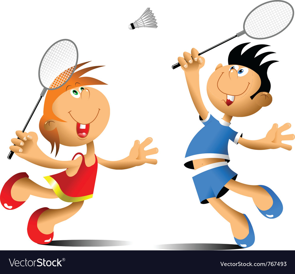 Badminton Player Cartoon