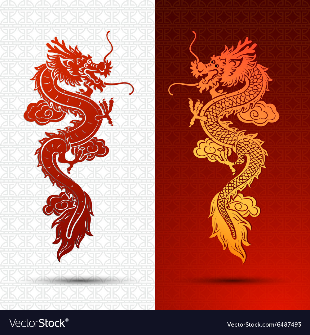 Chinese dragon Royalty Free Vector Image - VectorStock