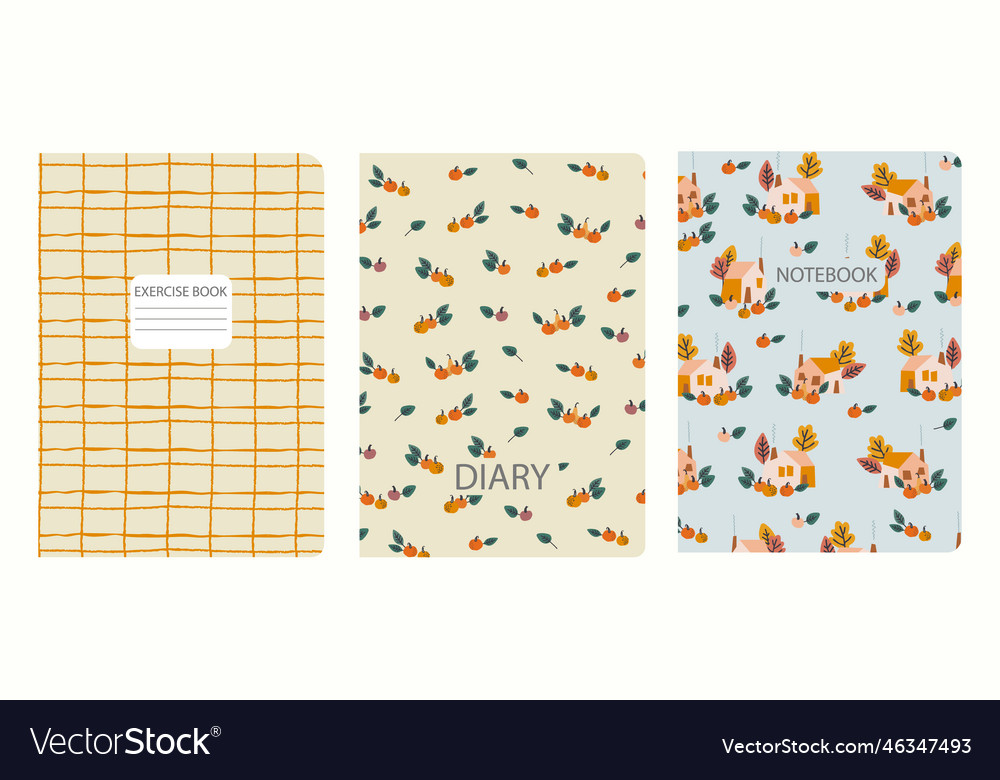 Cover page templates based on seamless patterns