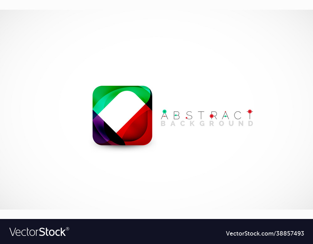 Minimal background abstract square shape vector image Minimal background abstract square shape