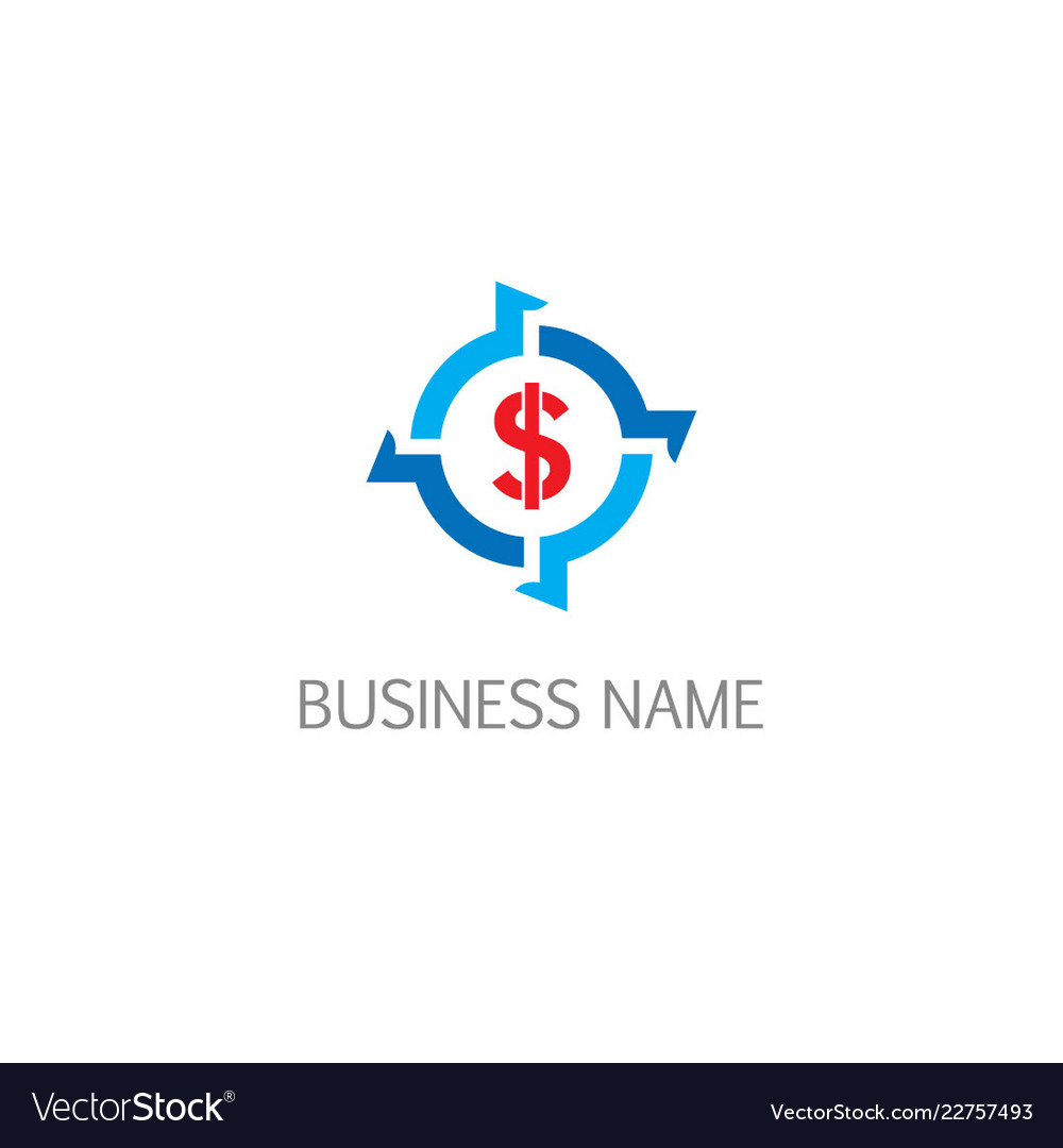 Money circle dollar business logo