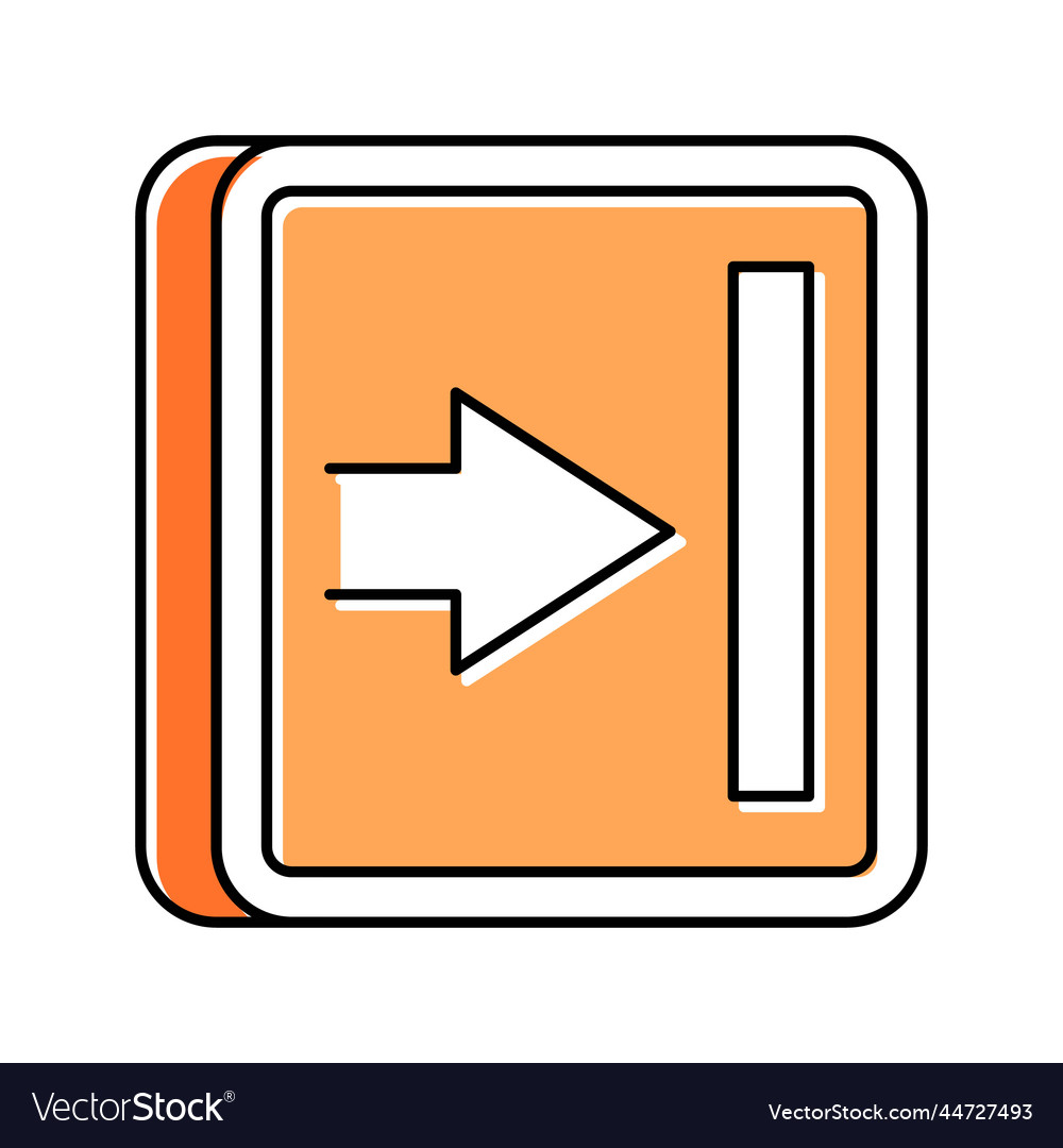 Next arrow color icon vector image Next arrow color icon